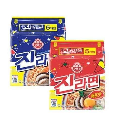 OTTOGI JIN RAMEN MILD 1PACK 5PCS JIN RAMEN HOT 1PACK 5PCS Lazada PH