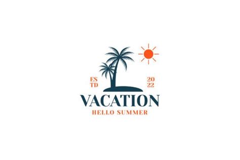 Beach Vacation Logo Design Template Graphic By Dyn Studio Creative