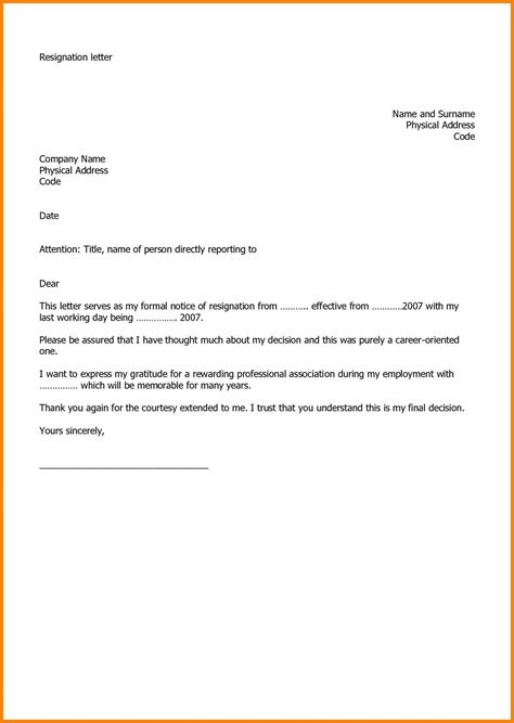 Leave You Job With Outstanding Resignation Letter Template