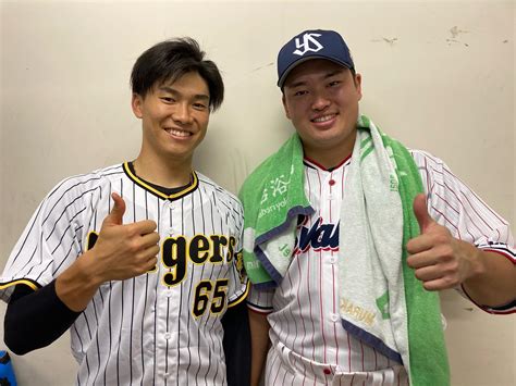 Hanshin Tigers マイナビオールスターゲーム2022 まだまだあります！まずは試合前後の写真をお届けします！ 佐藤輝明 選手