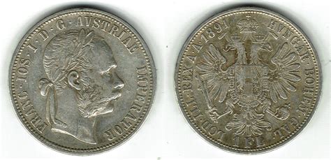 Österreich 1 Florin Franz Joseph I Florin 1891 Erhaltung siehe Scan