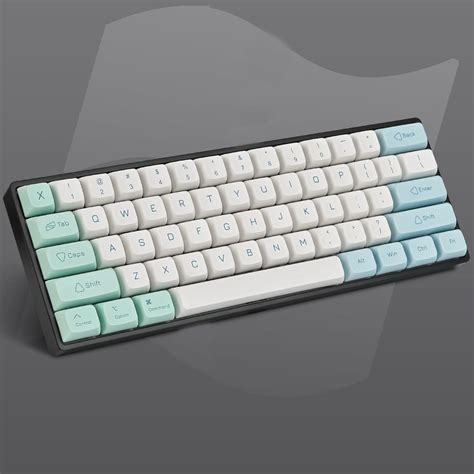 Guffercty Kred 137 Keys XDA Profile Keycaps 75 Percent Cute Ice Mint