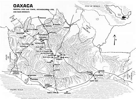 Zapotec Oaxaca maps