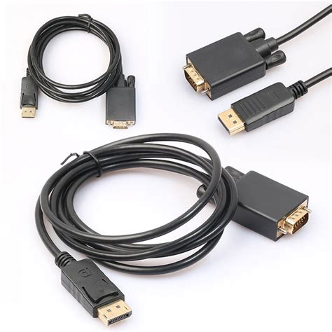 Алматы Кабель конвертер Display Port на VGA 1.8м