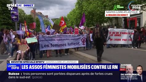 Nantes La Manifestation Contre Le Rn Met L Accent Sur Le Droit Des Femmes