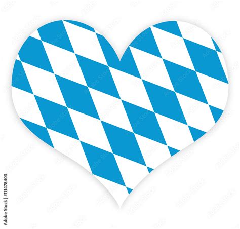 Bayern Rauten Herz Oktoberfest Stock Vektorgrafik Adobe Stock