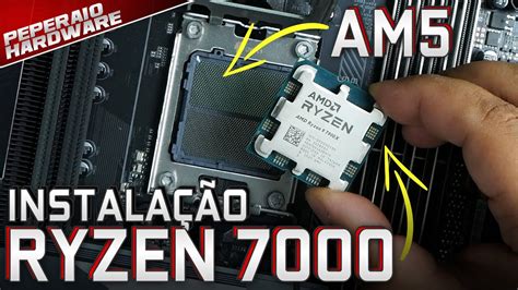 Como Instalar Processador AMD RYZEN 7000 No Socket AM5 YouTube