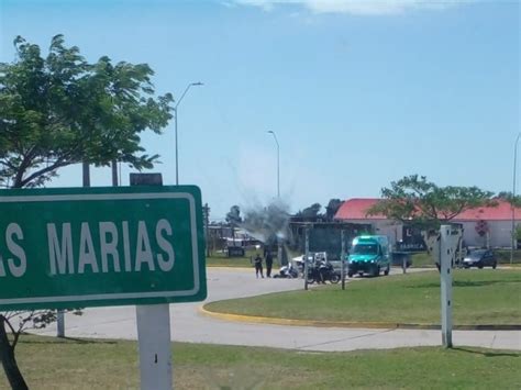 Siniestro de tránsito entre una moto y un camión