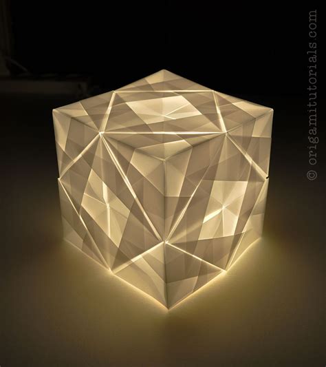 Origami Tutorials — Sonobe Cube Lamp Tutorial Sonobe Variation 24