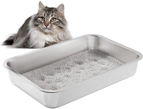 Stainless steel Litter box - Automatic Cat Feeder