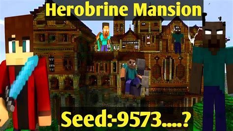 Minecraft Herobrine Mansion Seed😮 Herobrine Mansion In Craftsman