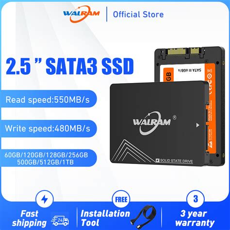 Walram ฮาร์ดดิสก์ไดรฟ์ 128gb 240gb 256gb 480gb 25 Ssd 512gb 1tb 60gb