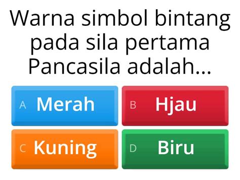 Mengenali Simbol Simbol Pancasila Dan Lambang Negara Pancasila Quiz