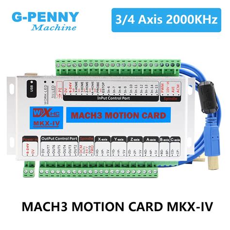 Carte de contrôle de mouvement CNC 3 axes 4 axes MACH3 USB contrôleur