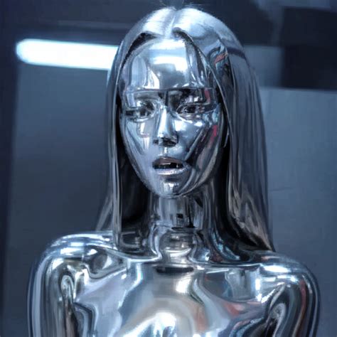 AI Art Liquid Metal Girl By KK G PixAI