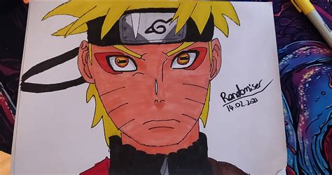 How To Draw Naruto Sage Mode With Color