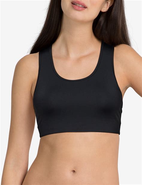 Compression Sports Bra Black 299 25 Kr Stay In Place