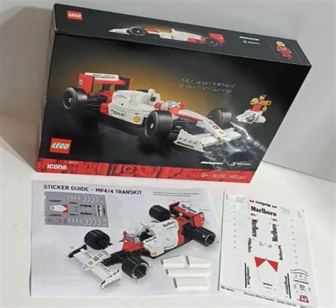 LEGO ICONS 10330 McLaren MP4 4 Ayrton Senna Adesivi Marlboro MOC