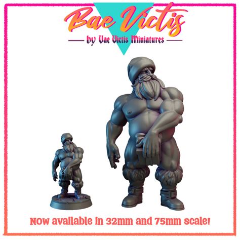 3d Printable Bae Victis Santa 32mm And 75mm Pre Supported By Vae