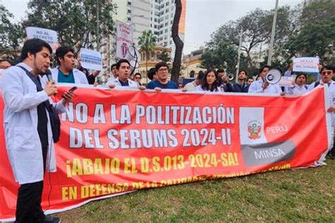 Minsa M Dicos Convocan Marcha Nacional En Oposici N Al Nuevo Rol Del