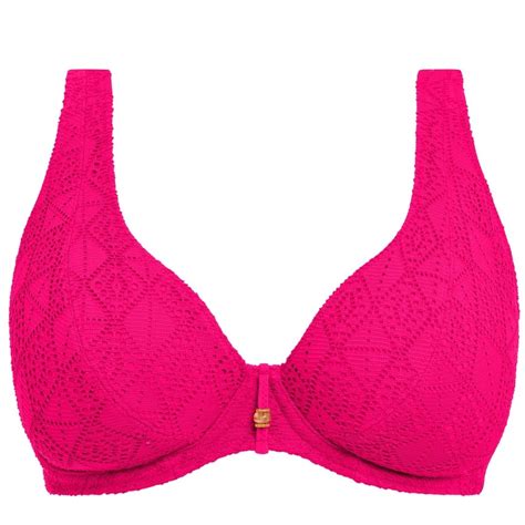 Nomad Nights Bikini Top High Apex Fuchsia från Freya Kvinnligt Under