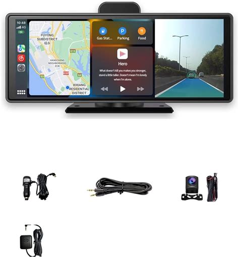 4K Dash Cam ADAS Wireless CarPlay Android Auto Car DVR 5G WiFi GPS