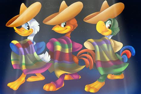 The Three Caballeros Fan Art Redraw R Disney