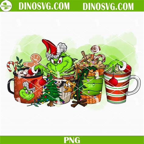 Grinch Coffee Drink PNG Christmas Coffee Drink PNG Coffee PNG