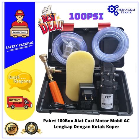 Jual Paket Box Alat Cuci Motor Mobil Ac Lengkap Dengan Kotak Koper