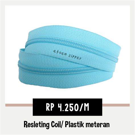 Jual Resleting Meteran Ykk No Coil Plastik Gigi Halus Shopee Indonesia