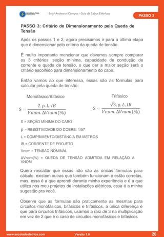 Guia Definitivo Dimensionamento De Cabos El Tricos Eng Anderson Pdf