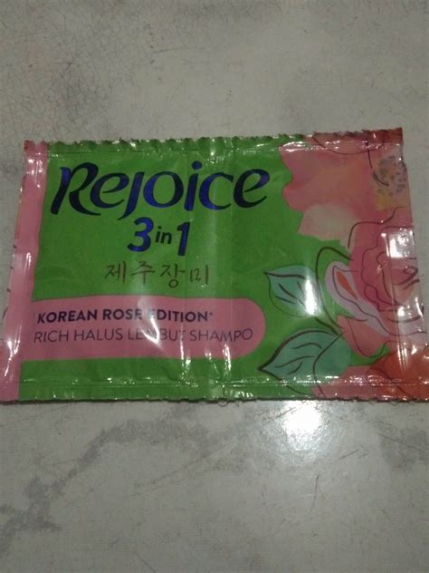 Shampo Rejoice 3 In 1 Korean Rose Edition Rich Halus Lembut Netto 10 Ml