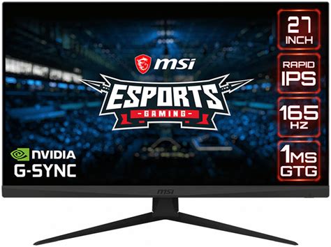 MSI OPTIX G273QF 27" Flat Gaming Monitor, 2560 x 1440 WQHD Display ...