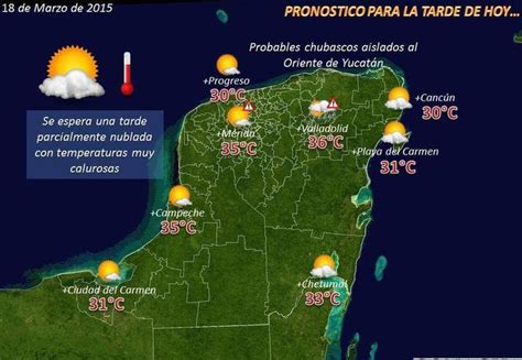 Pron Stico Del Clima En Yucat N Temperaturas Muy Calurosas Grupo Sipse