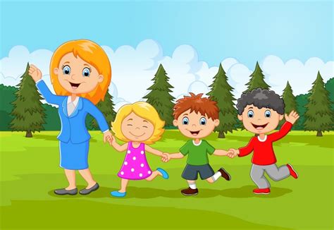 Cartoon happy family Royalty Free Vector Image