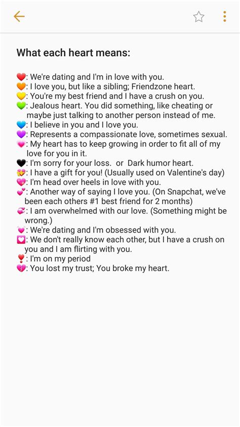 What Each Heart Emoji Means Artofit