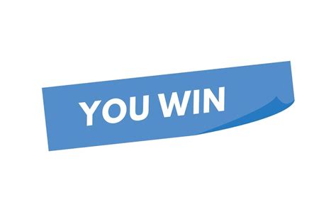 you win text Button. you win Sign Icon Label Sticker Web Buttons 15374825 Vector Art at Vecteezy