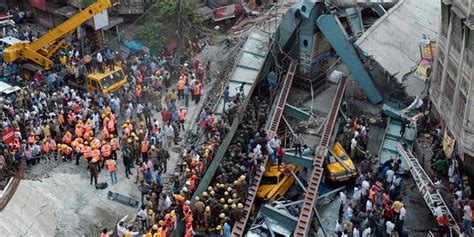 Inde De Nombreux Morts Dans L Effondrement D Un Pont En Chantier Le