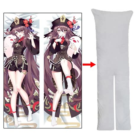 Split Legs Body Pillowcase Hu Tao Dakimakura Sex Anime Body Pillow Onahole Dakimakura Cover