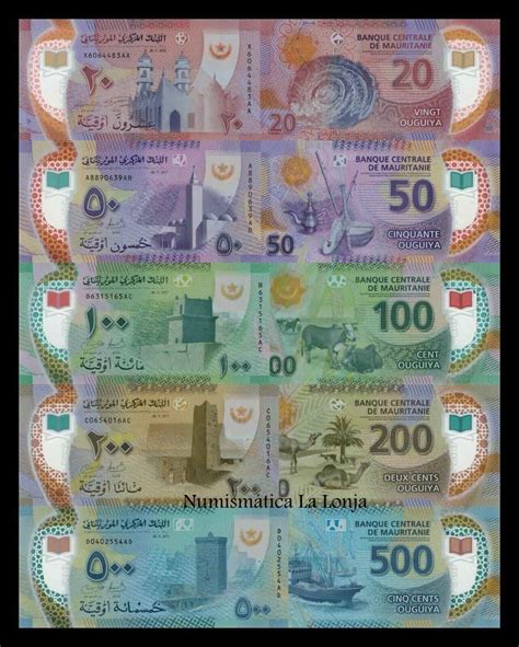 Mauritania Set Billetes Ouguiya Pick A