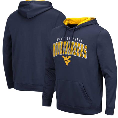 Mens Colosseum Navy West Virginia Mountaineers Resistance Pullover