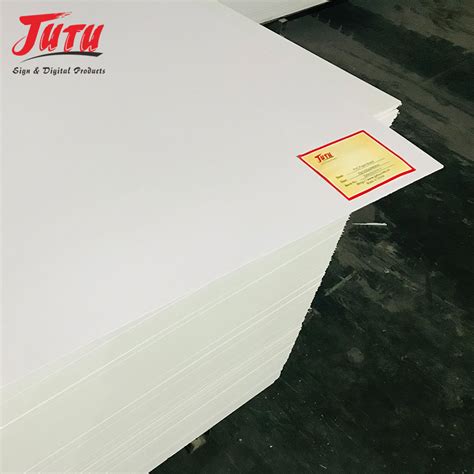 White Plastic Sheet 1220 2440mm High Density PVC Celuke Board Jtpvc