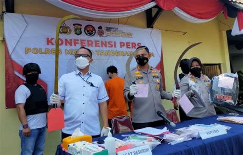 Polrestro Tangerang Kota Ungkap Kasus Curas Di Dua Lokasi Pelaku