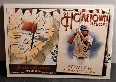 Dexter Fowler Topps Allen And Ginter Hometown Heroes Hh