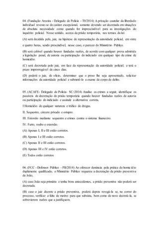 Aula 12 prisões PDF Download Gratuito