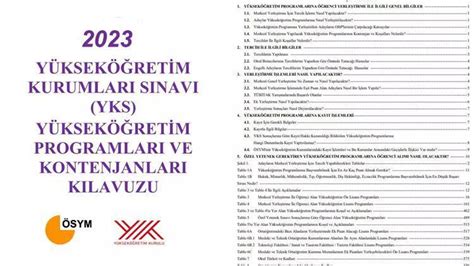 YKS TERCİH KILAVUZU 2023 TEMMUZ Üniversite tercihleri ne zaman