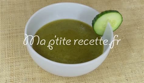 Soupe Froide Au Concombre Haricots Verts Tomates