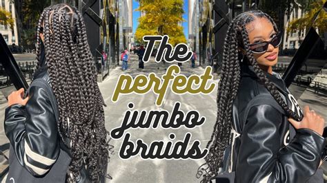 Jumbo Knotless Goddess Braids Tutorial Quck And Easy Youtube