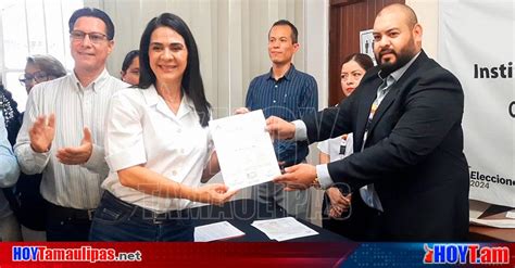 Hoy Tamaulipas Tamaulipas Recibe Monica Villarreal Constancia De