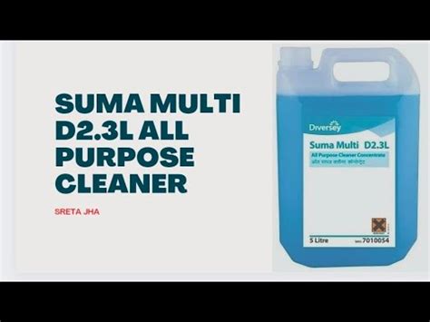 How To Use Suma Multi D All Purposes Cleaner Suma Multi D Youtube